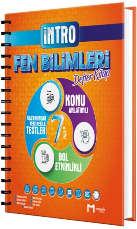 Mozaik 7.Sınıf İntro Fen Bilimleri Defter Kitap 2024