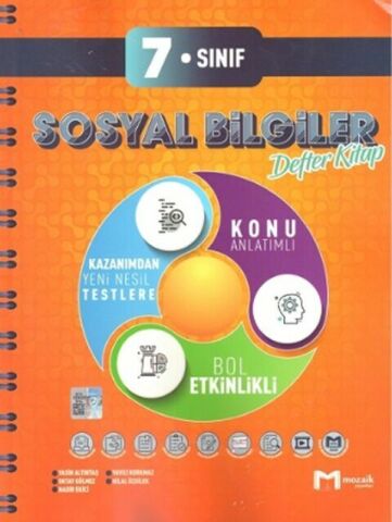 Mozaik 7.Sınıf İntro Sosyal Bilgiler Defter Kitap 2024