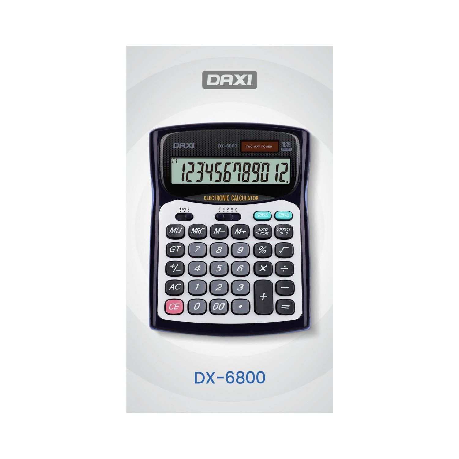 Daxi Hesap Makinesi Black Edition 12 Haneli DX-6800