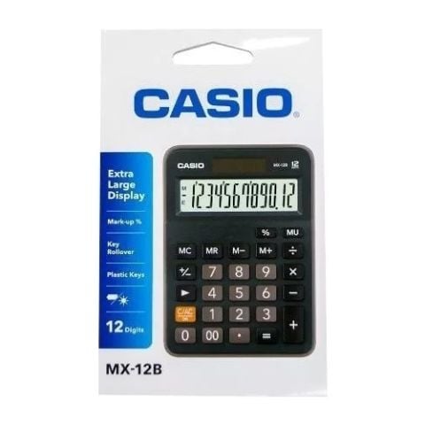 Casio MX-12B-BK Masa Üstü Hesap Makinesi 12 Hane