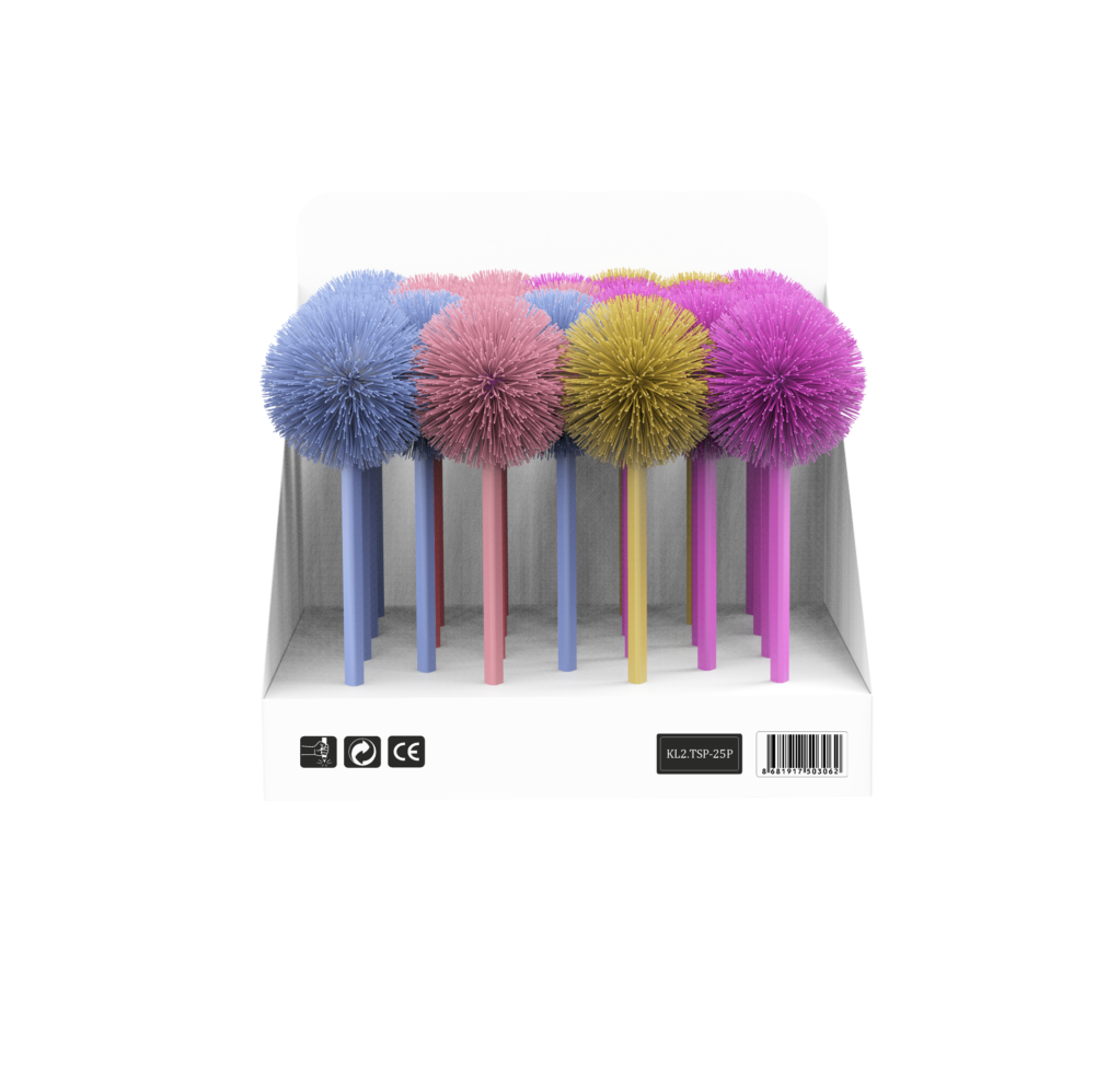 Silka Pastel Ponponlu Kalem