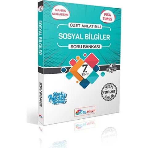 Köşe Bilgi Yayınları Özet Bilgili 7.Sınıf Sosyal Bilgiler Soru Bankası