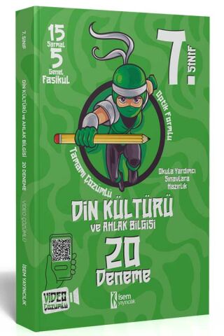 İsem Yayınları 7.Sınıf Din Kültürü ve Ahlak Bilgisi 20 Deneme