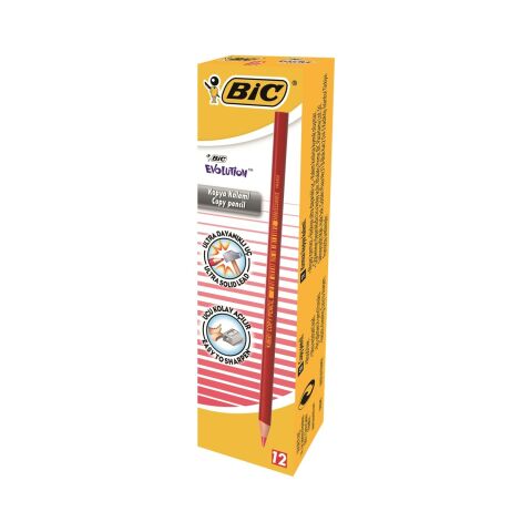 Bic Evolution Kırmızı Kopya Kalemi 72'Li Paket