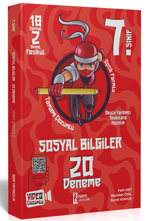 İsem Yayınları 7.Sınıf Sosyal Bilgiler 20 Deneme