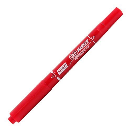 Aihao319 Çift Taraflı Cd Kalemi Kırmızı