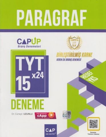 Çap Up Tyt Paragraf 15*24 Deneme 2024