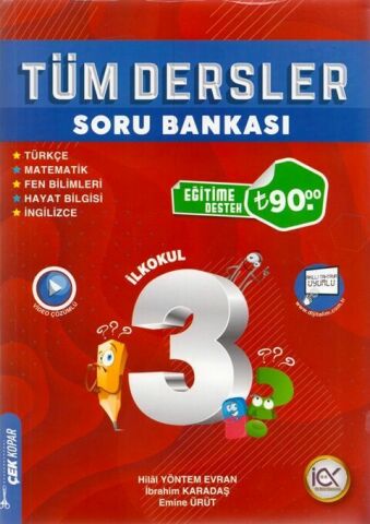 İlk Önce 3.Sınıf Tüm Dersler Soru Bankası 2024