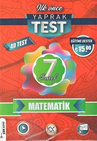 İlk Önce 7.Sınıf Matematik Yaprak Test 2024