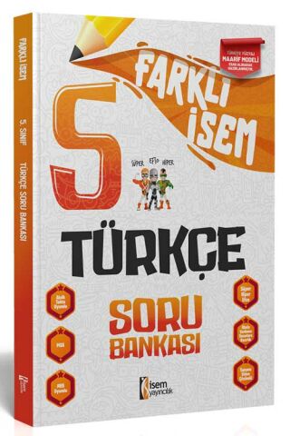 İsem Yayıncılık Farklı İsem 5. Sınıf Türkçe Soru Bankası