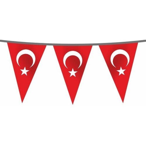 Vatan VT178 Kuşe Kağıt Türk Bayraklı Flama 10'Lu