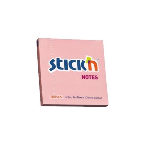Stickn Eco Notes 76 mm X 51 mm Yapışkanlı Not Kağıdı 100 syf. Pastel Pembe