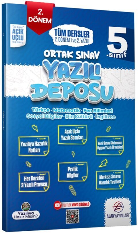 Alan 5.Sınıf 2.Dönem 1 Ve 2.Yazılı Notları 2024