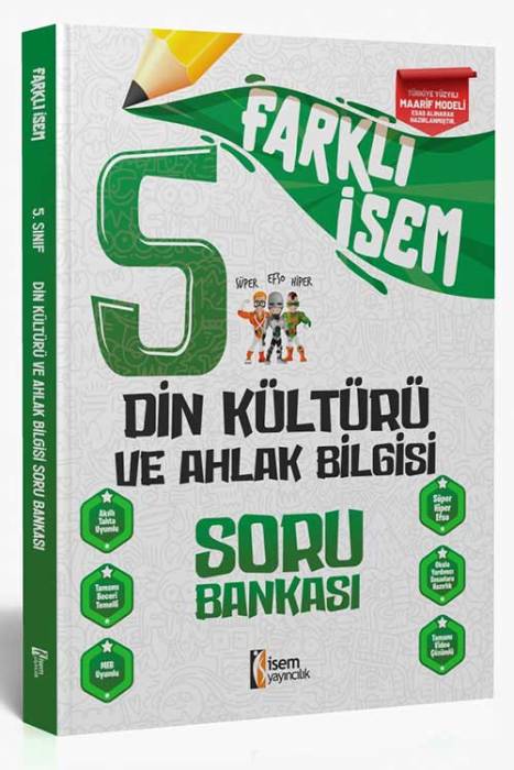 İsem Yayınları Farklı İsem 5. Sınıf Din Kültürü Soru Bankası
