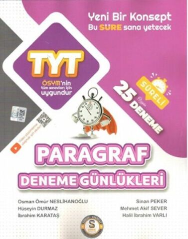 Süre Tyt Paragraf 25 Li Deneme 2024