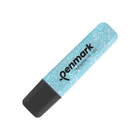 Penmark Metalik Simli Fosforlu Kalem Pastel Açık Mavi