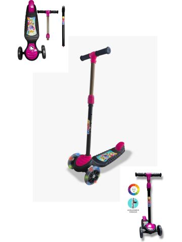 Swing Scooter Işıklı - Pembe (Kutulu)
