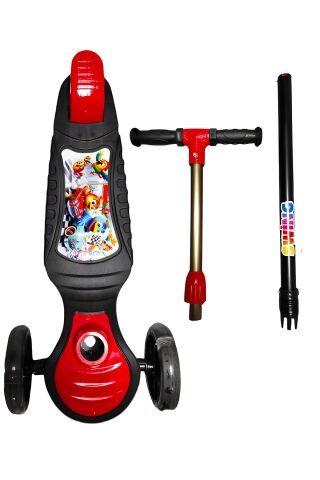 Swing Scooter Işıklı - Kırmızı (Kutulu)
