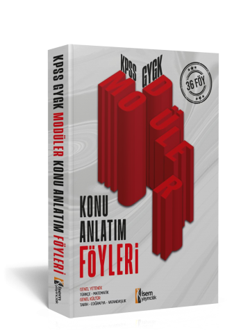 İsem 2025 KPSS GYGK Modüler Konu Anlatım Föyleri