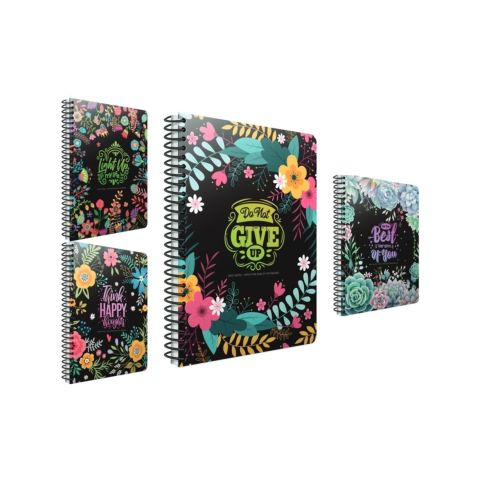 Gıpta Best Notes A4 80 Ypr.Karton Kapaklı Kareli Spiralli Defter