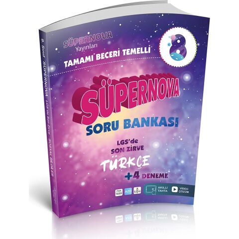 Süpernova Yayınları 8. Sınıf Süpernova Türkçe Beceri Temelli Soru Bankası