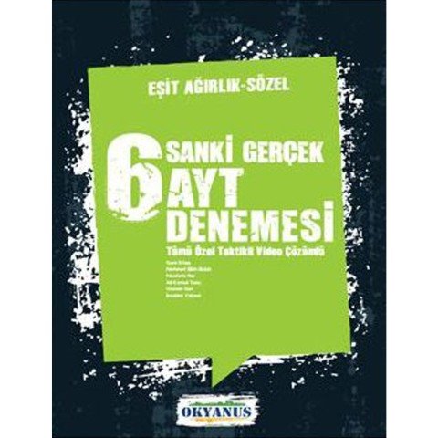 Okyanus Sanki Gerçek 6 Ayt Eşit Ağırlık Sözel Deneme