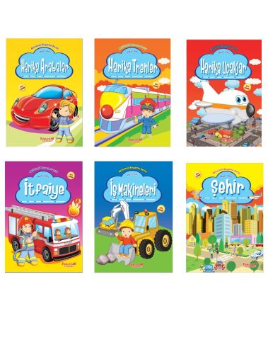 Yumurcak Yayınları Aktiviteli Boyama Kitabı- Mavi Seri Set