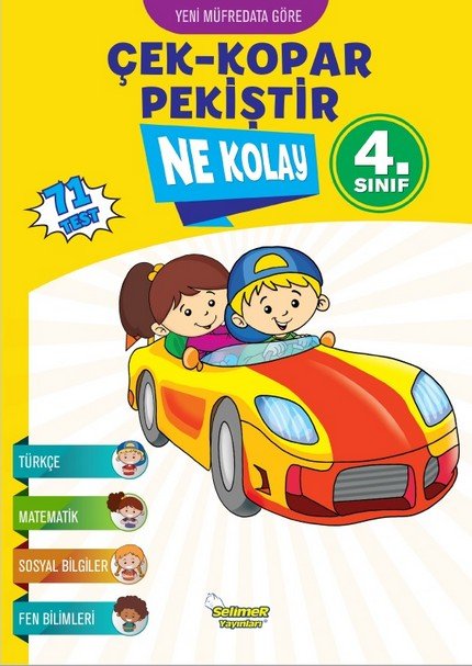 Selimer Yayınları 4.Sınıf Çek Kopar Pekiştir Ne Kolay Çalışma Testleri