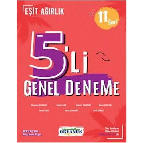 Okyanus 11.Sınıf Eşit Ağırlık 5li Genel Deneme