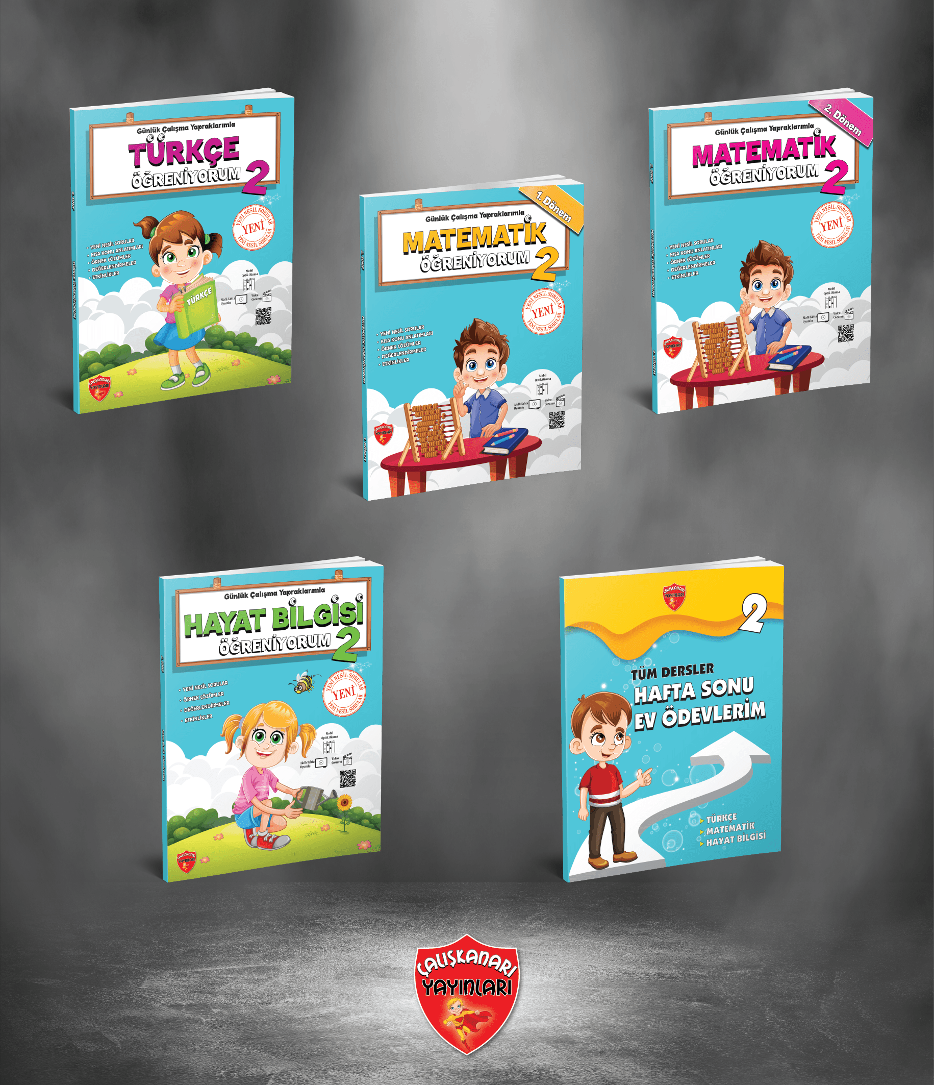 Kitabınıal.Com 2. Sınıf Öğreniyorum Eğitim Seti – 6 Kitap