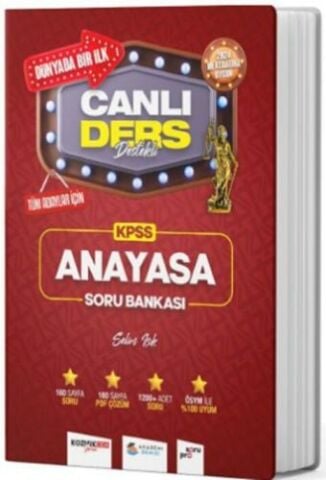 AKADEMİ DENİZİ KPSS ANAYASA ÇÖZ. VE CAN. DERS DESTEK SORU BANKASI 2024