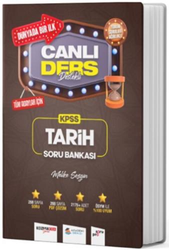 AKADEMİ DENİZİ KPSS TARİH ÇÖZ. VE CAN. DERS DESTEK SORU BANKASI 2024