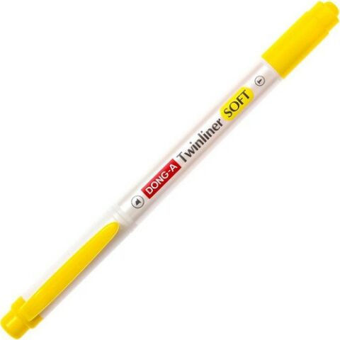 Dong-A Twinliner Soft Fosforlu Kalem Limon Sarı No:02