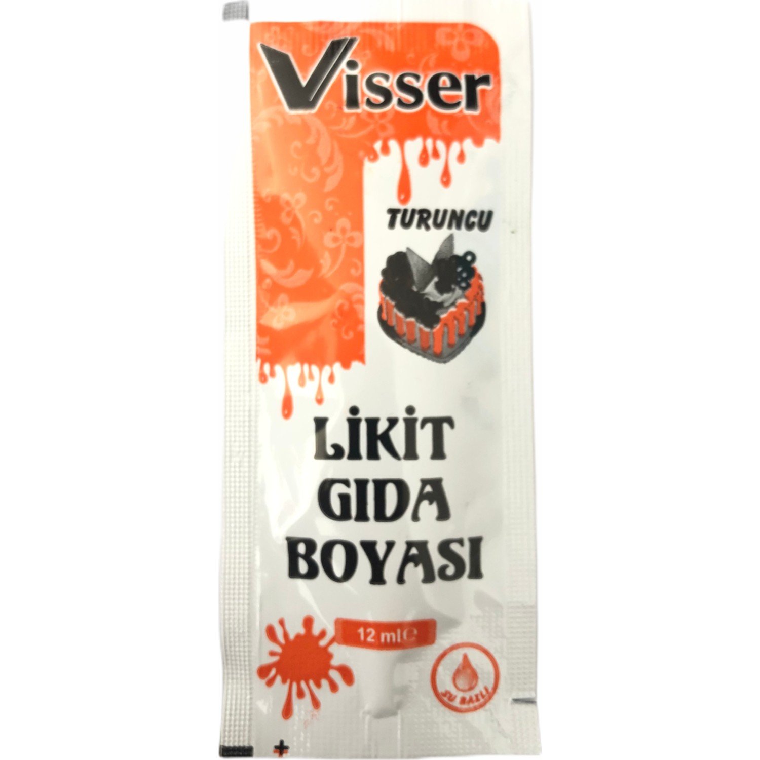 Visser Likit Gıda Boyası 12 Ml Turuncu