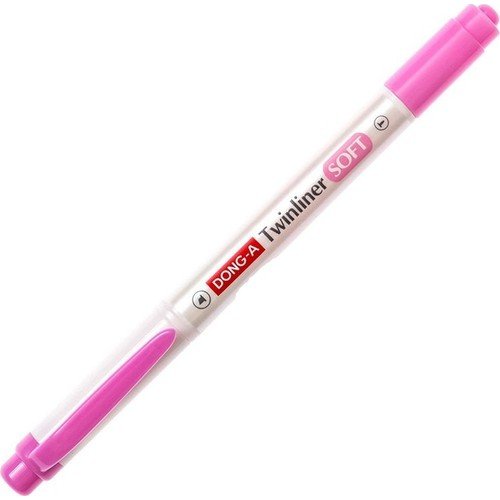Dong-A Twinliner Soft Fosforlu Kalem Pembe No:16