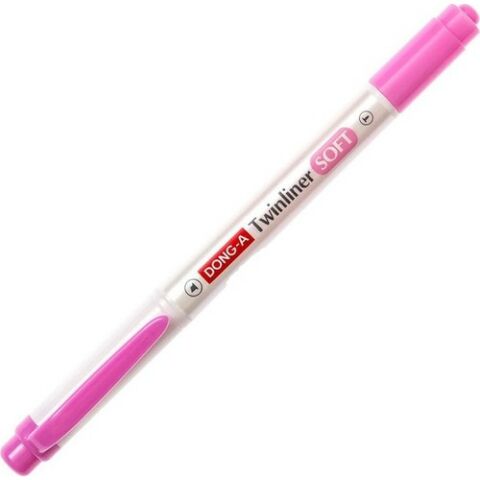 Dong-A Twinliner Soft Fosforlu Kalem Pembe No:16