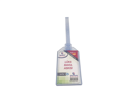 Mapi Lüks Bavul Askısı Plastik 54x90mm Şeffaf (1 Adet)