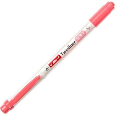 Dong-A Twinliner Soft Fosforlu Kalem Mercan Pembe No:12
