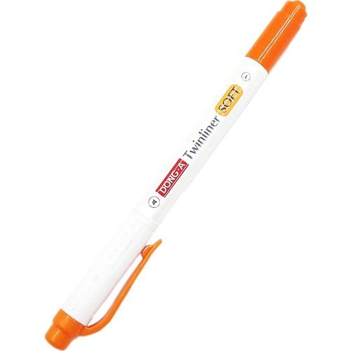 Dong-A Twinliner Soft Fosforlu Kalem Turuncu No:08