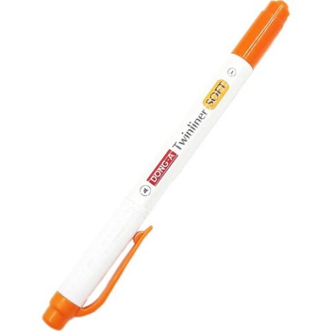 Dong-A Twinliner Soft Fosforlu Kalem Turuncu No:08