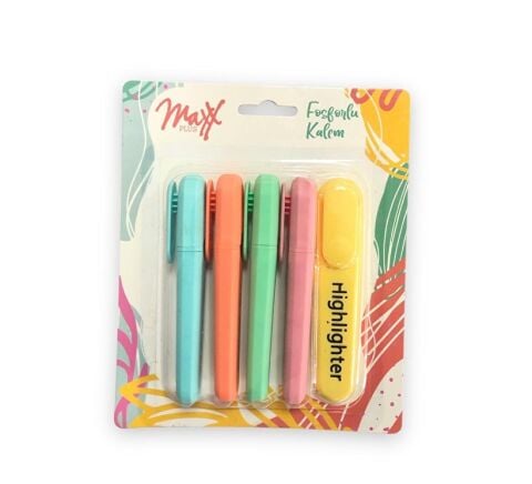 Maxx Pastel Fosforlu İşaretleme Kalemi 5 Renk
