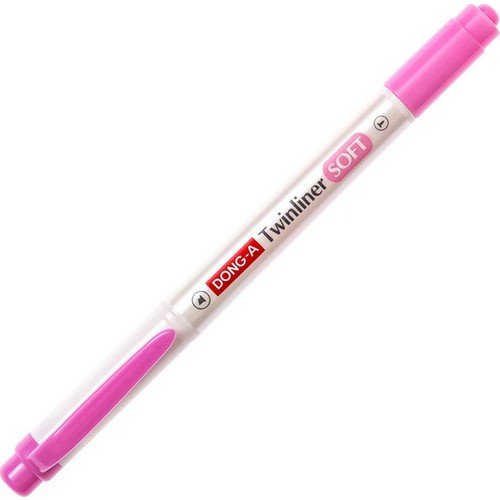 Dong-A Twinliner Soft Fosforlu Kalem Fuşya No:69