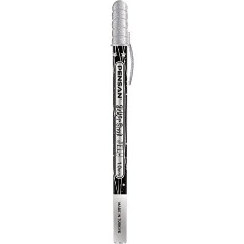 Pensan Simli Jel Kalem Jely 1.0mm – Gümüş
