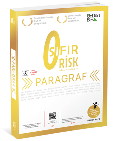 Üç Dört Beş Yayınları Paragraf Sıfır Risk