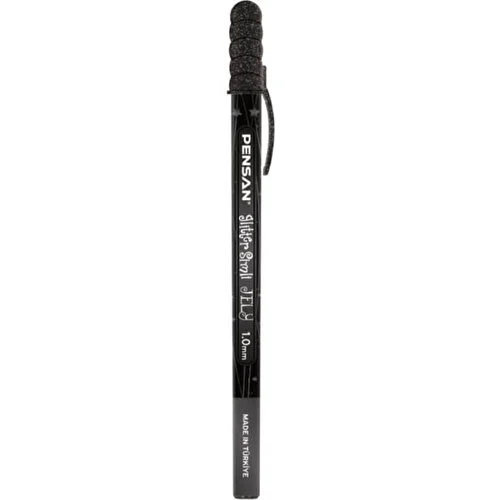 Pensan Simli Jel Kalem Jely 1.0mm – Siyah