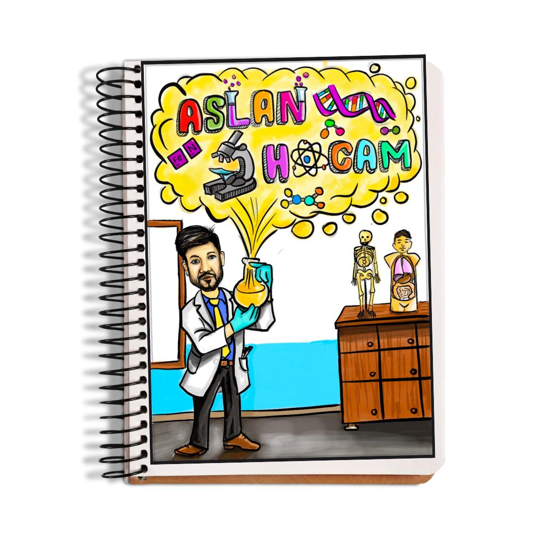 Aslan Hocam 8.Sınıf LGS Fen Bilimleri Ders Notları - (Renkli Çizim)