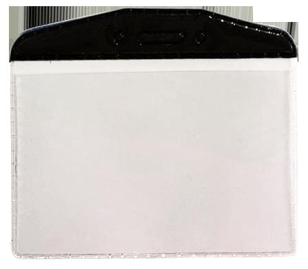 Mapi Pvc Kart Poşeti (Oval) Siyah Şeritli (1 Adet) 86 X 54 Mm