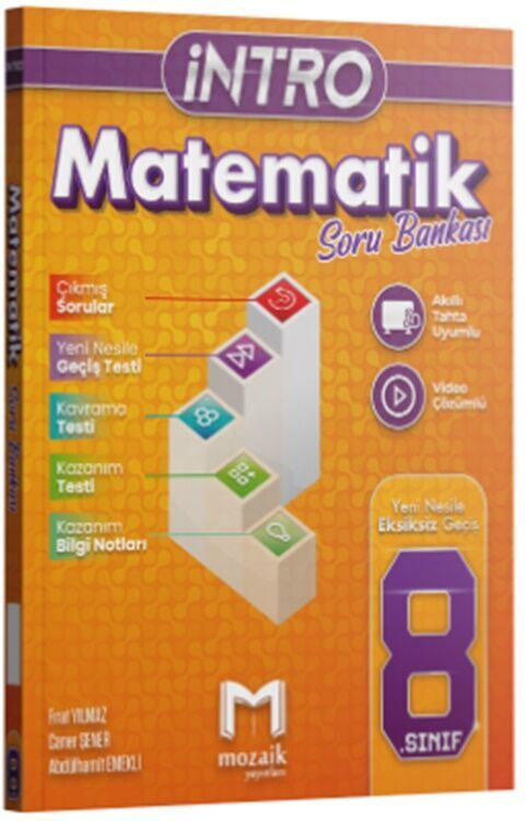 MOZAİK 8.SINIF İNTRO MATEMATİK SORU BANKASI 2024