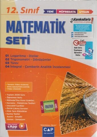 ÇAP 12.SINIF MATEMATİK ANADOLU SET 2024