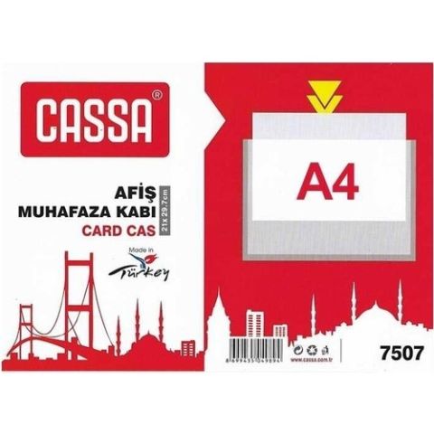 Cassa Afiş Muhafaza Kabı A4 (1 ADET)